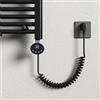 Mai & Mai Barra Riscaldante per Termosifoni, Asta Riscaldante in Acciaio Inox, Resistenza Elettrica 800W con Termostato e Display LCD, Radiatori da Bagno e Scaldasalviette Antracite