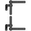 KeyMet 2 fasce angolari per finestre, 250 x 225, 10 cerniere angolari in polvere.