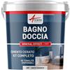 ARCANE INDUSTRIES Microcemento bagno e doccia: microcemento impermeabile - 5 m² (in 2 strati) Isatis Bianco - ARCANE INDUSTRIES