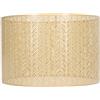 Fafeicy Tamburo Paralume E27 o E14 Calibro Scavato Paralume Copertura Clip Forma di Foglia di Abete Decorativo per Lampada da Soffitto da Parete da Tavolo (Oro)