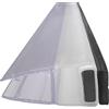 Inbagno Guarnizione magnetica trasparente universale per nicchia doccia 5-6 mm, H 200 cm riducibile su misura
