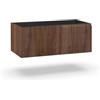 Aqa Design base portalavabo 1 cestone, sotto lavabo da bagno frontale in MDF cannettato, mobile sottolavabo, nr1 cassetto con scorrimento e chiusura soft - Rovere - 90x45x35 cm
