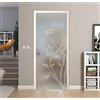 FIP PORTA SCORREVOLE SCOMPARSA IN VETRO SATINATO CON DISEGNO 80X210 (DESTRA)