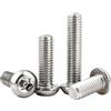 SHNBYERH 1/50pcs M2 M2.5 M3 M4 M5 M6 M8 To M12 304 Stainless Steel Six Lobe Torx Pan Round Head With Pin Tamper Proof Security Screw Bolt(30mm,3pcs M8)
