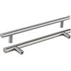 LONTAN 10 Pezzi Maniglie per Mobili da Cucina Antichi e Vintage - Argento LS201BSS160 - Nichel Spazzolato per Bambini