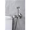 MICE COLLECTION MICE - Rubinetto monocomando a bidet da incasso - Doccia igienica da incasso - Rubinetteria da bagno in bide per acqua calda/fredda Serie LIne nichel spazzolato - RDD038/NQ