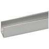PEBSHOP Profilo Canalina a U alluminio satinato cf. 5 pz. (.8x8x1 mm. - 1 mt.)
