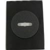 effedielle BOCCHETTA ROSETTA PER PORTA PORTONE BLINDATO IN ALLUMINIO NERO F5 E INTERNO IN NYLON NERO (QUADRA FORO DOPPIA MAPPA)