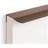 PILYON Maniglie Armadio 2Pezzi Maniglia Invisibile Per Cassetto Armadio Armadio Maniglia In Alluminio Ad Arco Marrone Lunghezza 200mm
