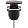 BB BuyBath Piletta click clack universale quadrata nera opaca 11/4 | Tecom