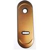 effedielle® Mostrina in alluminio doppia mappa colore bronzo interasse 85 mm.-placca per porta blindata,placchetta-borchia ATRA-DIERRE-(mm.h.182x62).Bocchetta completa di sottoplacca e inserti chiave
