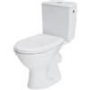 VBChome Completo per WC Toilette di ceramica stand - Set di design con cassetta wc - sedile in polipropilene per orizzontale uscita acqua collegamento Merida