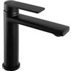 Rea - Verso Rubinetto Per Lavabo Basso Nero Rubinetto Per Bagno In Ottone Miscelatore Monocomando Rubinetto Per Lavaggio A Mano Regolabile Caldo E Freddo (Nero) 15,5x4,5x16,5cm
