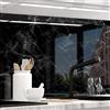 StickerProfis - Pannello Paraschizzi Cucina Adesivo da Parete, HiGloss, 1.8 mm, Tutte Le superfici - Marmo Nero - (MARMOR Black) Premium 60 x 400cm