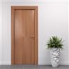Porte Italiane, Porta Interna a Battente in Laminato High Density, Telaio in Legno e Coprifili Waterproof, con Serratura e Maniglia Hoppe Silver, 90x210 cm con Apertura SX, Colore Noce Naturale