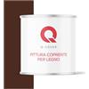 Q-COVER VERNICE COPRENTE PER LEGNO 2,5L SEMI-OPACA Marrone mogano RAL 8016 SMALTO RAL PER LEGNO PROTETTIVO INTERNI/ESTERNI ca. 80-150 ml/m²