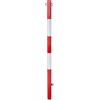FERRI GROUP Paletto di Delimitazione Lucchettabile di 48mm x 120cm, Made in Italy - Dissuasore Parcheggio Rimovibile Bianco Rosso - Paletto in Ferro per Parcheggio Auto - Barriera Segnaletica Resistente