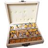 Ingco Set Completo 12 Frese Fresa Punte Rotanti Fora Legno con Custodia Contenitore Codolo 6mm INGCO PROFESSIONAL per scanalature rifiniture legname