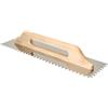KOTARBAU® Cazzuola dentata in acciaio inox, 480 mm, dentatura 8 x 8 mm, con manico in legno