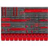 KADAX Scaffale da parete per officina, 116x78cm Sistema di stoccaggio in plastica robusta, resistente ai raggi UV, Scaffale per officina, Pannelli da parete espandibili, Scaffale a contenitori per