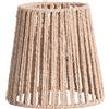 SHINEOFI Lampadario Sospensione in Corda di Carta e Ferro Color Kaki Rustico e Stabile Decorazione per Casa Portalampada E27 Stile Artistico e Fattoria