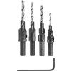 BOSCH SP515 Set di punte per trapano a testa svasata con codolo esagonale, 5 pezzi, con #6, #8, #10 e #12