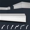 Marbet Design Marbet soffitto modanature bianco pacchetto risparmio di styrofoam EPS - stucco modanature fantasia, nel design tradizionale - (40 metri B-19) Styrofoam profilo angolare profilo parete
