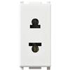 Vimar serie piatta - Presa 2 poli 16a usa+eu diametro 4,8mm bianco