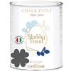 GENERICO SHABBY TREND® CHALK PAINT Pittura Shabby Chic Vintage Mobili Pareti Extra Opaca 120 VARIANTI (375ml, GRIGIO URANO)