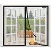 SAILIMAY Zanzariera Magnetica per Finestra 90x90 cm, Varie Taglie Zanzariera Tenda Magnetica, Maglia Fine, Facile Da Installare per Tutti Terrazza Porte e Finestre, Nero