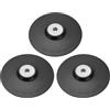 Inkoby 3 Platorelli di Supporto In Plastica per Smerigliatrice Angolare Compatibili con Levigatrice A Disco con Filettatura Interna M14, Smerigliatrice Angolare, Diametro 180 mm