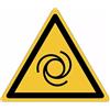 AS ADESIVI SICUREZZA StickersLab - Cartelli adesivi ISO 7010 Macchina ad avviamento automatico - W018 (50, 50mm x 50mm)