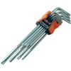 SIO Set chiavi Torx Cromo-Vanadio Inviolabili 9 pezzi