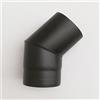 Aflex raccordo per stufa a legna - camino curva MF a 45 gradi (180mm)