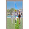 WEIZON Zanzariera Magnetica per Porte 175 x 220 cm Zanzariera Porta Finestra Magnetica Anti-Zanzare Adsorbimento Magnetico per Porta del Balcone Cantina e Porta della Terrazza - Grigio A