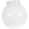 DOITOOL Paralume Sfera in Acrilico Bianco Decorativo Resistente per Lampada da Esterno Diffusione Luminosa per Giardino e Soggiorno Moderno