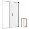 Paluplus Zanzariera Laterale a Rullo per Porta, Misura 150x250 cm, Tenda Riducibile con Struttura in Alluminio e Chiusura a Gancio, Montaggio veloce, per zanzare e insetti -3709F -8,1 (Bianco)
