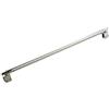Whychstore Barra di supporto per schermo doccia, asta telescopica e regolabile, barra di supporto per schermo doccia in acciaio (2# (testa singola))