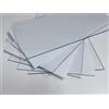 eacommerce Vetro Sintetico Pretagliato Liscio Lastra Termoformabile Trasparente e Bianco Opalino (50x125 cm - Spessore 2 mm, Trasparente)