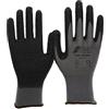 Nitras Nylotex 3520 -guanti da Lavoro in Lattice Di Nylon, 12 Paia,grigio/Nero, 10/Xxl