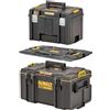 DEWALT Pack adattatore ToughSystem verso TSTAK con cassetta degli attrezzi profonda TSTAK, cassetta degli attrezzi media TOUGHSYSTEM 2.0 e piastra adattatrice TSTAK, DWST08017-9