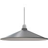 DC VOLTAGE Lampada a sospensione da soffitto in metallo in stile retrò, facile da montare, con paralume a forma di disco (Grigio - CONFEZIONE DA 1)