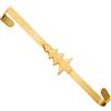 Baoblaze Gancio per Ghirlanda Natalizia per Porta 38 Cm, Appendiabiti Sopraporta, Ganci in Ferro per Adattarsi a Porte Standard in Vetro, Metallo O Legno, Finestre E Recinzioni, Oro
