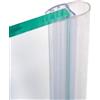 AERREGI GUARNIZIONI PER VETRO E PER BOX DOCCIA | IN DIVERSI MODELLI E MISURE | PER VETRO DA 6-8 mm | LUNGHEZZA 200 cm (MODELLO PALLONCINO)