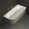 SPALINA CAPRI DROITE Grigia - Vasca freestanding a parete Destra L 160 x l 76 cm