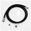 KENFHH F1/2 M15*1 Tubo Flessibile per Rubinetto Estraibile 50/60/150cm - Nylon per Cucina, Idraulico, Rotante - Nero/Grigio