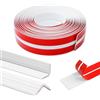 Storystore Protezione per angoli da parete, 4,1 cm x 6,6 m, striscia adesiva per angoli interni ed esterni, protezione autoadesiva per angoli di parete, soffitto, piano di lavoro