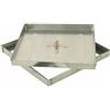 MAGGINI SIGILLO CHIUSINO PORTA PAVIMENTO H. CM 3 ACCIAIO ZINCATO (cm 73x73)
