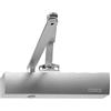 GEZE TS 4000 - Chiudiporta, pacchetto completo, colore argento, inclusi piastra di montaggio e aste standard