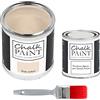 Chalk PAiNT PAINT EVERYTHING CHALK PAINT EVERYTHING Rosa Antico & FINITURA + PENNELLO - Kit Pronto Vernicia e Proteggi (750 ml Colore + 250 ml Finitura + Pennello Professionale 40 mm)